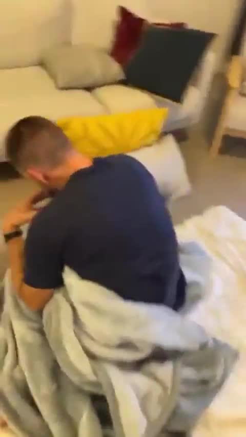 Woman and man in the room