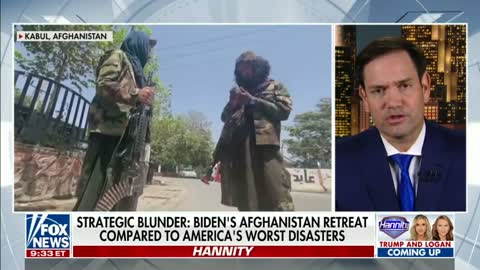 Senator Rubio Joins Hannity to Discuss the Biden Administration's Disastrous Exit from Afghanistan