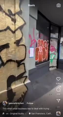 San Fran Officials TICKET Businesses After They Get Covered With Graffiti