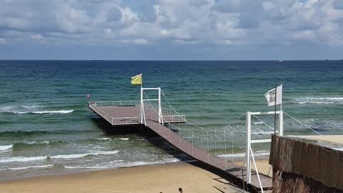 Travelling to beach ( kylos beach , istanbul turkey )