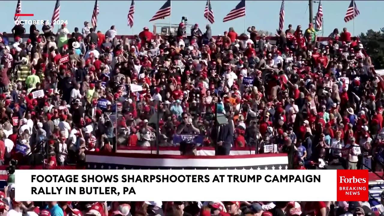 Sharpshooters Seen At Trump Campaign Rally In Butler, Pennsylvania