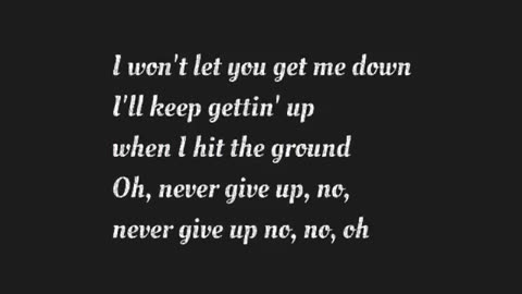 📹 Sia - Never Give Up [Lyrics]