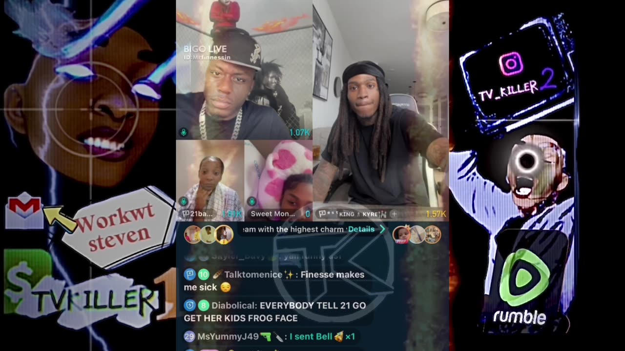 21BB & KYRE DRAGS THE FUCK OUT OF MR FINNESSIN & MONAE