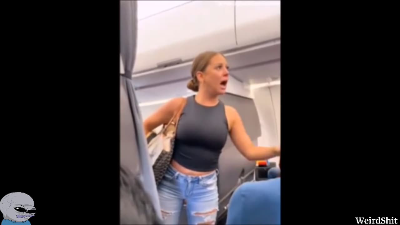 Never Seen Footage Of The Plane Lady After She Was Taken Away From The Flight