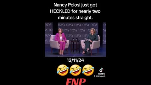 Pelosi heckled ..