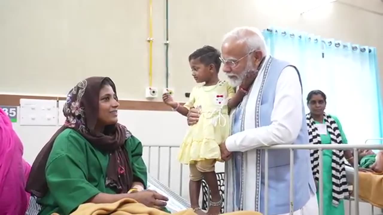 PM Modi’s heartfelt connection with a kid in Wayanad, Kerala