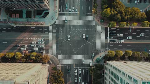 Traffic light from a vertical perspective