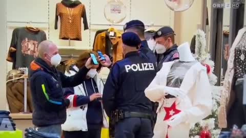 covid19 dystopia: Austrian police ferret out apartheid lockdown resistant citizens