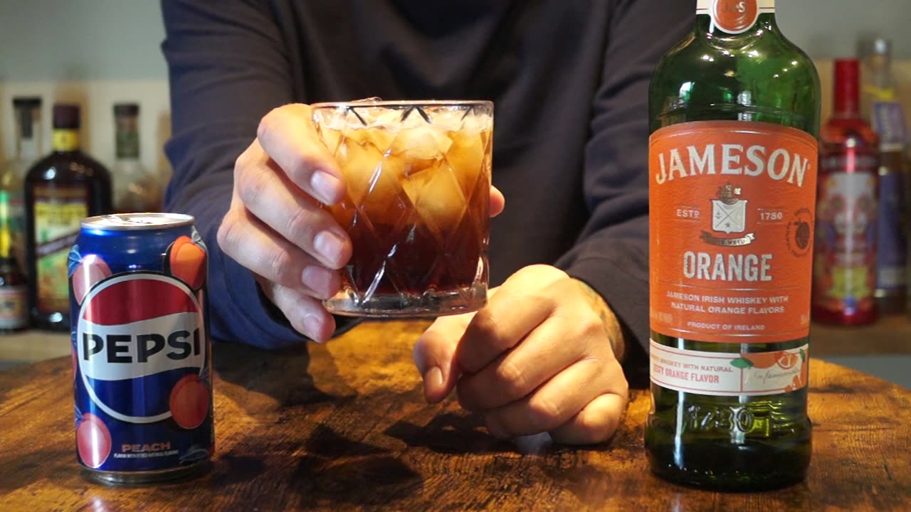 Jameson Orange Irish Whiskey & Pepsi Peach