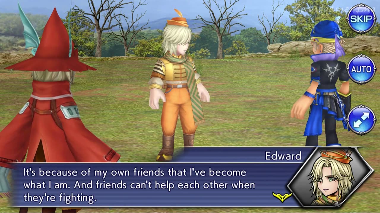 DFFOO Cutscenes Lost Chapter 79 Edward Love the Melody of Courage (No gameplay)