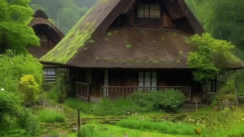 Goodbye Stress To Sleep Instantly With Powerful Rainstorm & Intense Thunder On Tin Roof Of Farmhouse