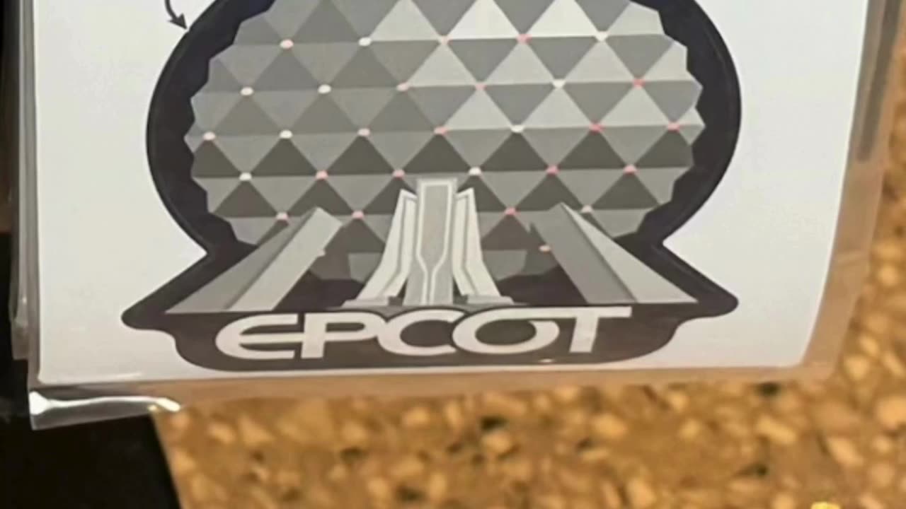 Walt Disney World Epcot Spaceship Earth Vinyl Diecut Magnet #shorts