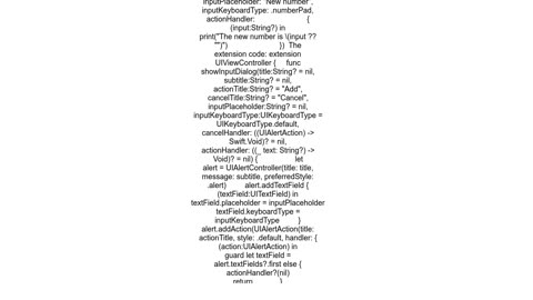 How to get input value from a UIAlertController text field