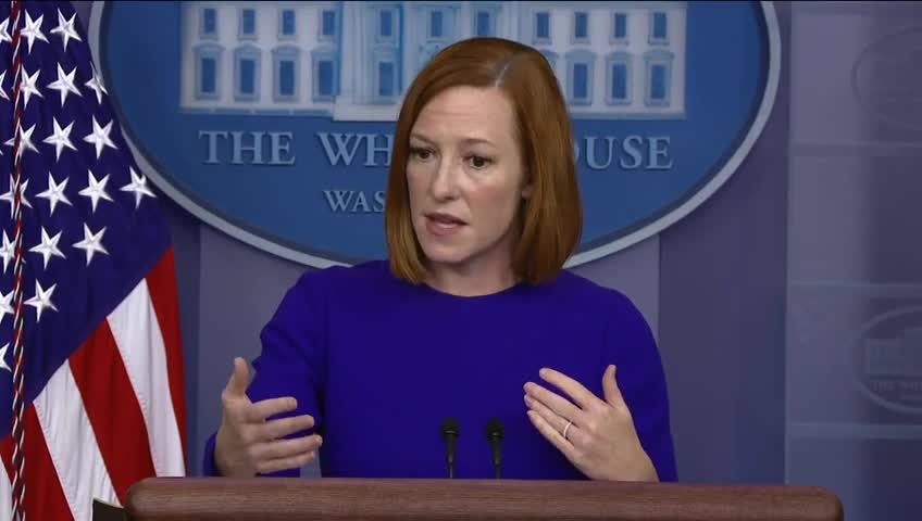 Jen Psaki Says Russia-Germany Pipeline Part Of 'Contingency Planning' Amid Tensions At Ukraine Border