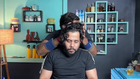 Shamboo Skin and Hair Cracking Head Massage _ Indian Massage