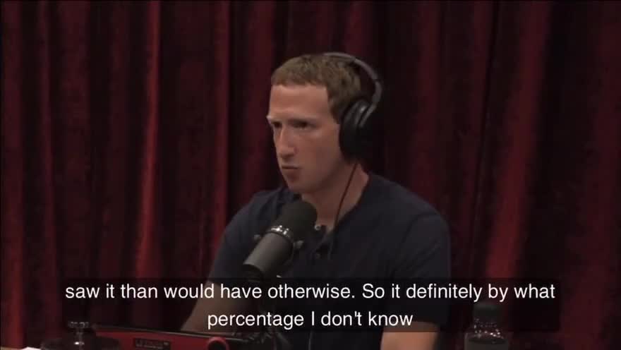 Zuckerberg on FBI in an interview with Joe Rogan: