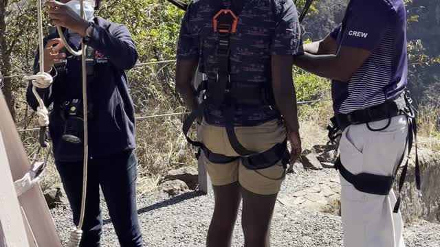 Simon’s Victoria Falls Zambia Zip lining