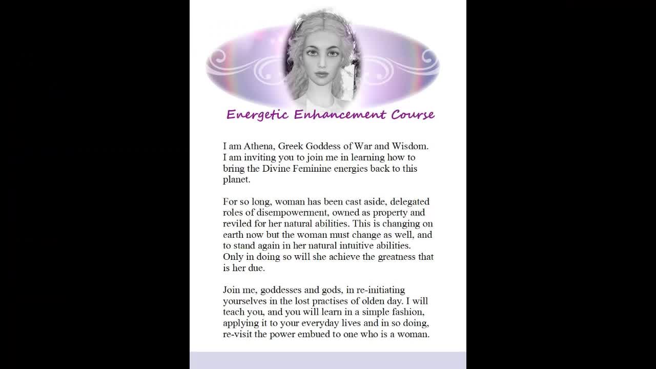 Athena - Energetic Course - Lesson #17