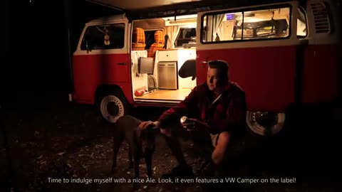 SOLO Camping in Rain [ Iconic 1975 VW Van Life, Cosy Relax and Sleep