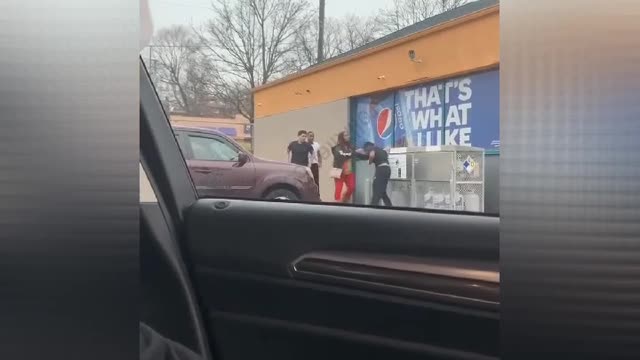 Dude Tells His Homie To Help Him After His Opp Caught Him At A Store