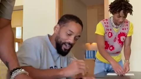 will smith being funny with family