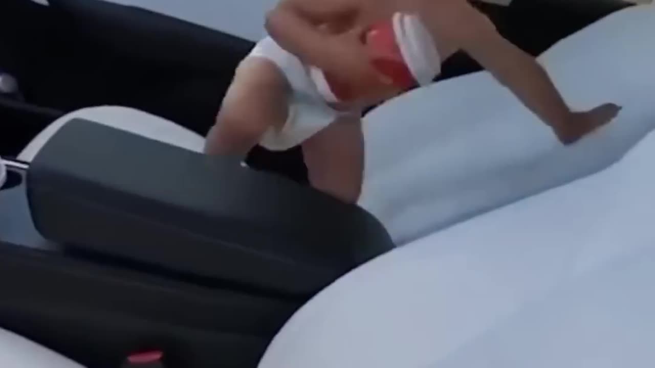 Biker Finds A Baby In A Car