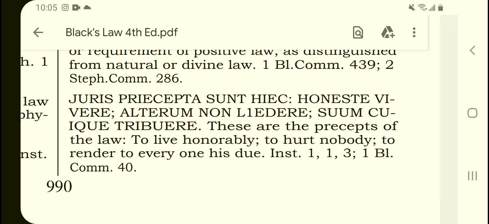 The precepts of the law