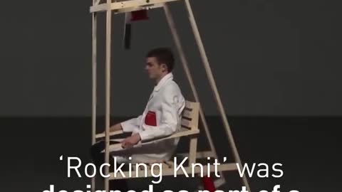 Knitting rocking chair