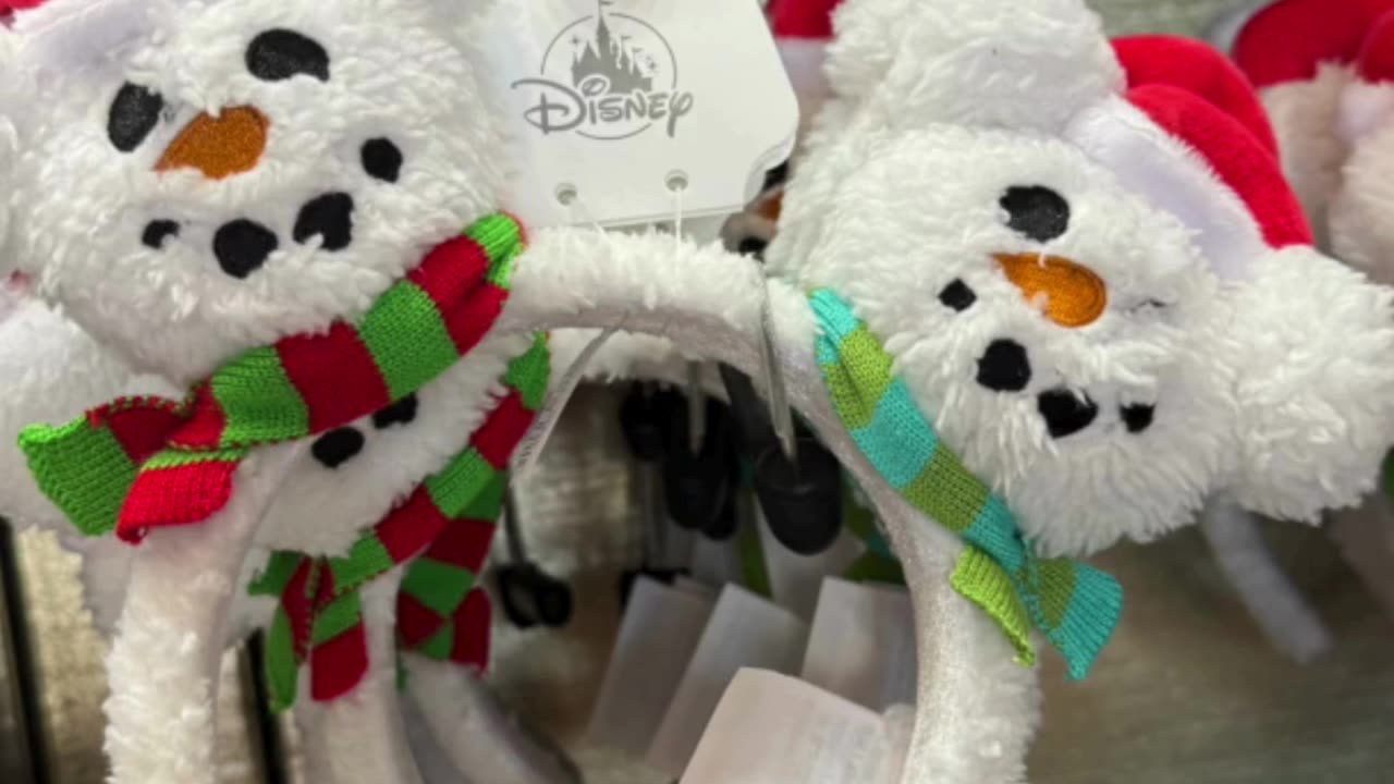 Disney Parks Mickey Mouse Snowman Christmas Ears Headband #shorts