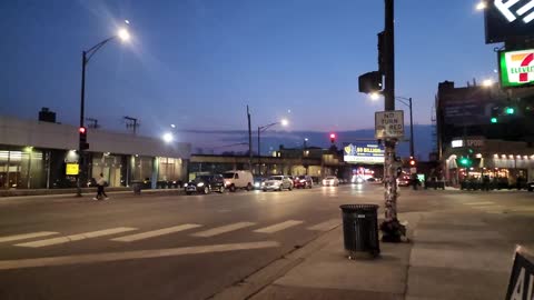 Dusk in Slow Motion in Chicago