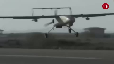 The moment Ukrainian fighters shot down Iranian-made Mohajer-6 drone at night