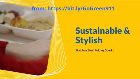 Sustainable and Stylish: The Stainless Steel Folding Spork with Organic Cotton LWP Pouch