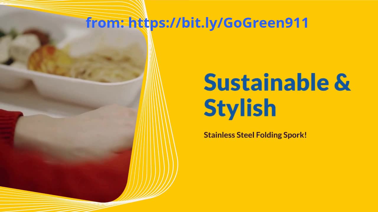 Sustainable and Stylish: The Stainless Steel Folding Spork with Organic Cotton LWP Pouch