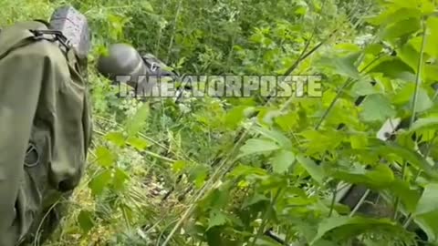 Skupina ukrajinských nacistů se schovává před ruským ostřelováním u Severodoněcku