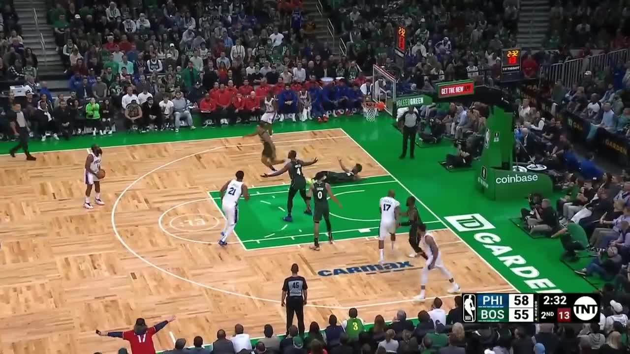 James Harden sends Marcus Smart to paint from 3 point line | NBA2022