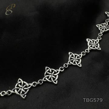 Celtic Four-Point Silver Bracelet