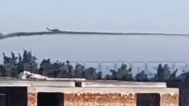 A Russian Mi-24 operates in the Bucha area, Kyiv region.