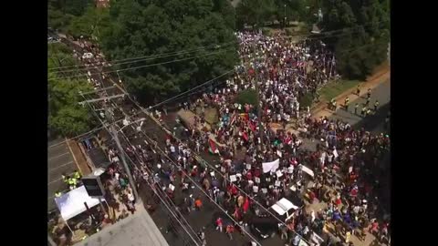 Never Before Seen Drone Footage of the Charlottsville 2017 Protests