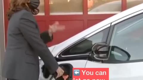 She thinks she's pumping electricity like she's pumping gas...