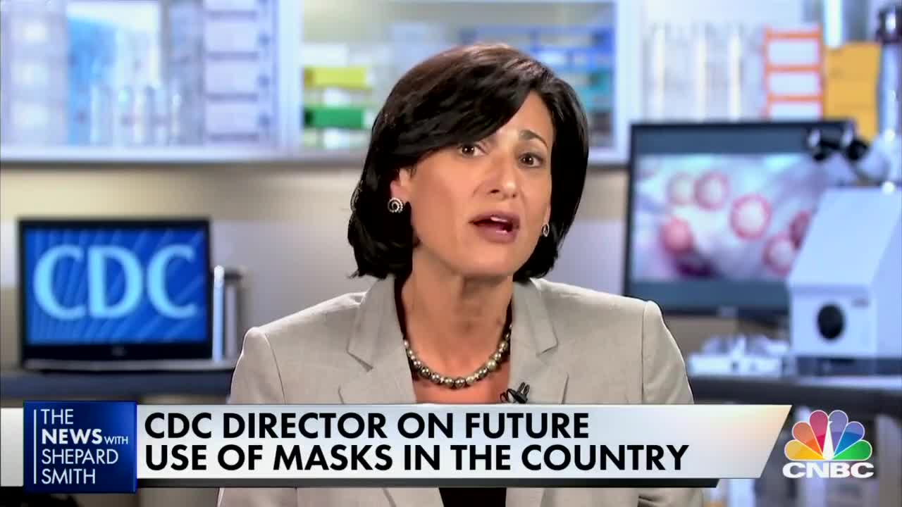 CDC Director ‘Hopes We Will One Day Be Able to Get Rid of Those Masks’