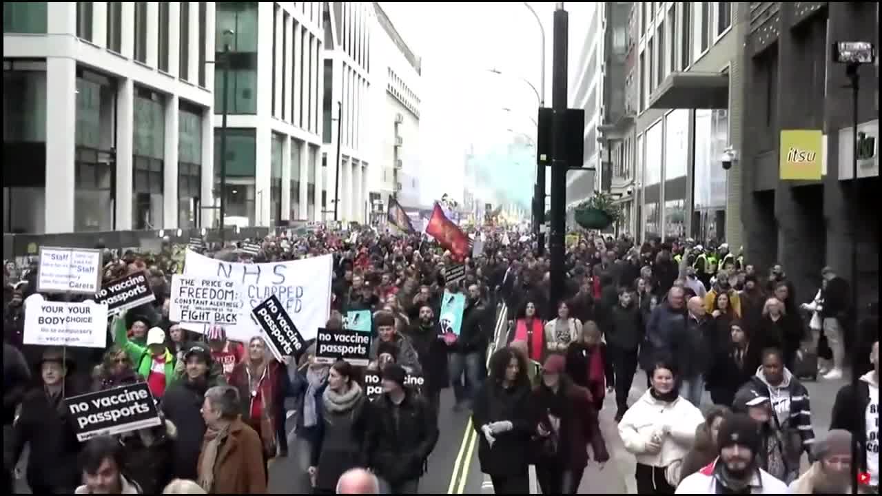 HUGE TURNOUT @ LONDON PROTEST/ REAL REPORT UNLIKE FAKE GB NEWS / HUGO TALKS #LOCKDOWN