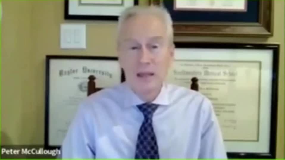 Dr Peter McCullough: Grossly Unsafe COVID Injections are More Likely to Kill People than COVID is