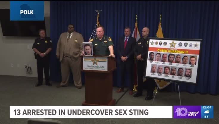 The Employee Among 13 Men Arrested in Undercover Operation.