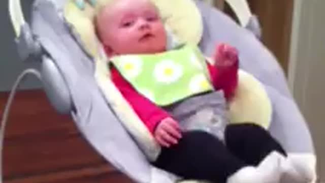 laughing at her daddy