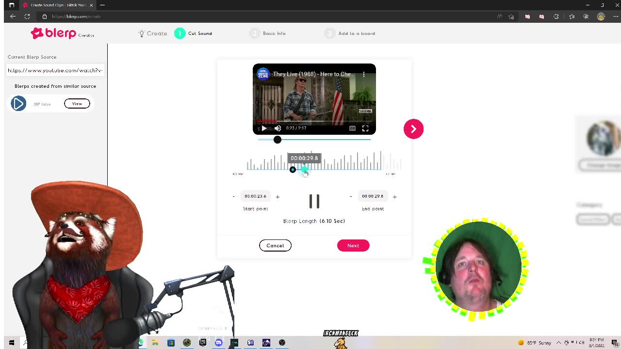 how to make 10 sec sound clips