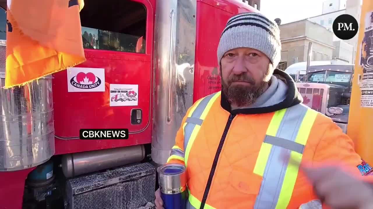 Canadian Trucker asked, "How long will you stay in Ottawa?"