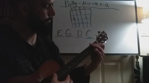 Polly by Nirvana tutorial-Bariton ukulele