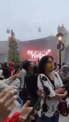 Snowing in genting Malaysia a tropical country