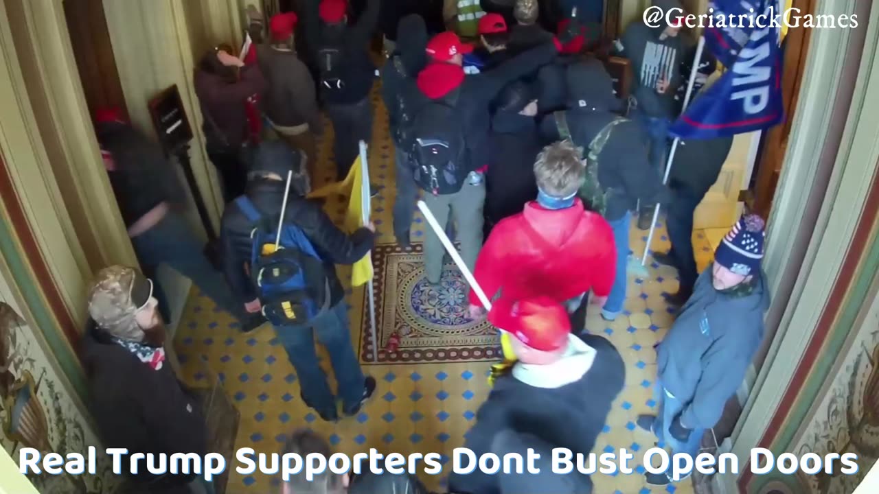 Jan 6 Tapes Reveal - Fake Vs Real Trump Supporters Follow on X @GeriatrickGames