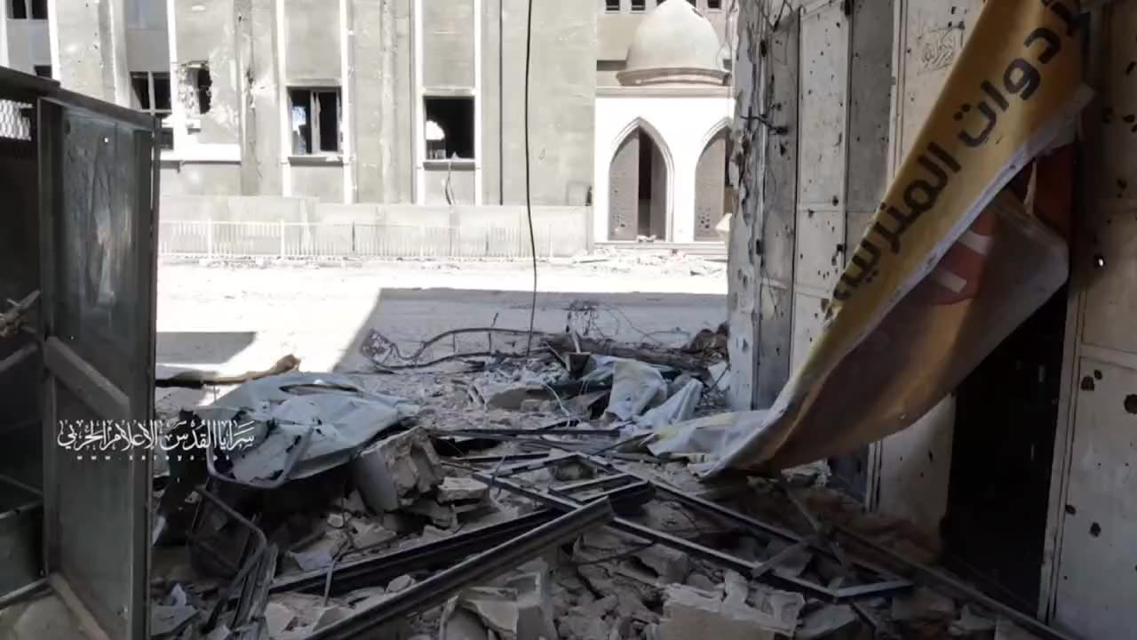 Al-Quds Brigades shows scenes of the targeting of a Zionist Merkavah 4 Baz tank